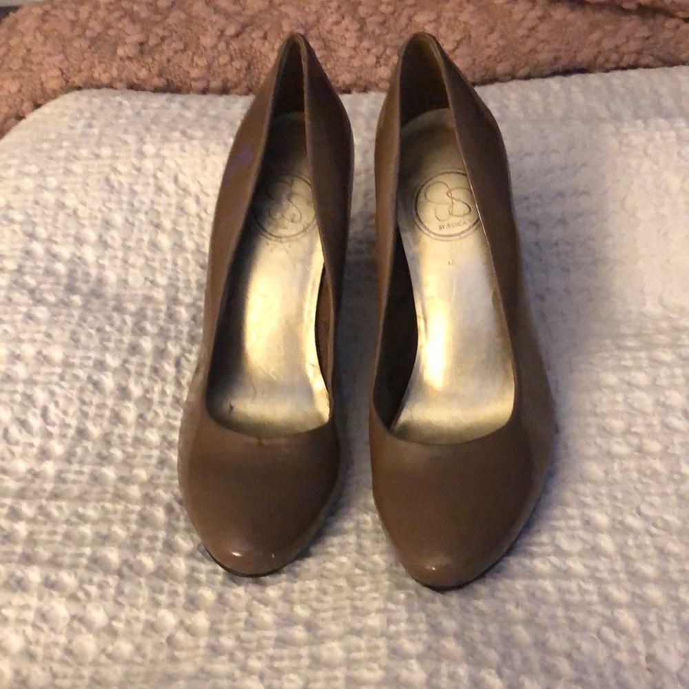 Jessica Simpson Brown Wedge heels